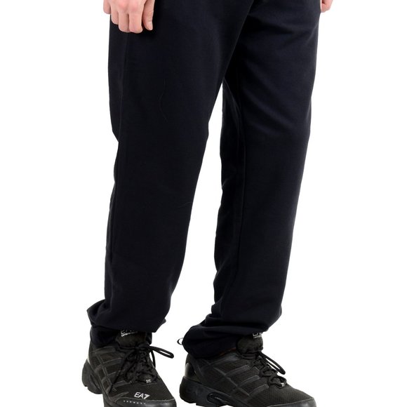 Emporio Armani EA7 Blue Stretch Track Sweat Pants - Picture 2 of 6